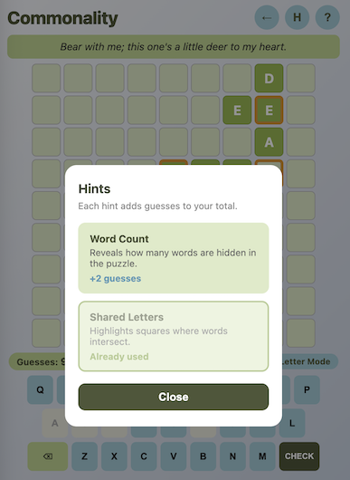 Commonality screenshot 3